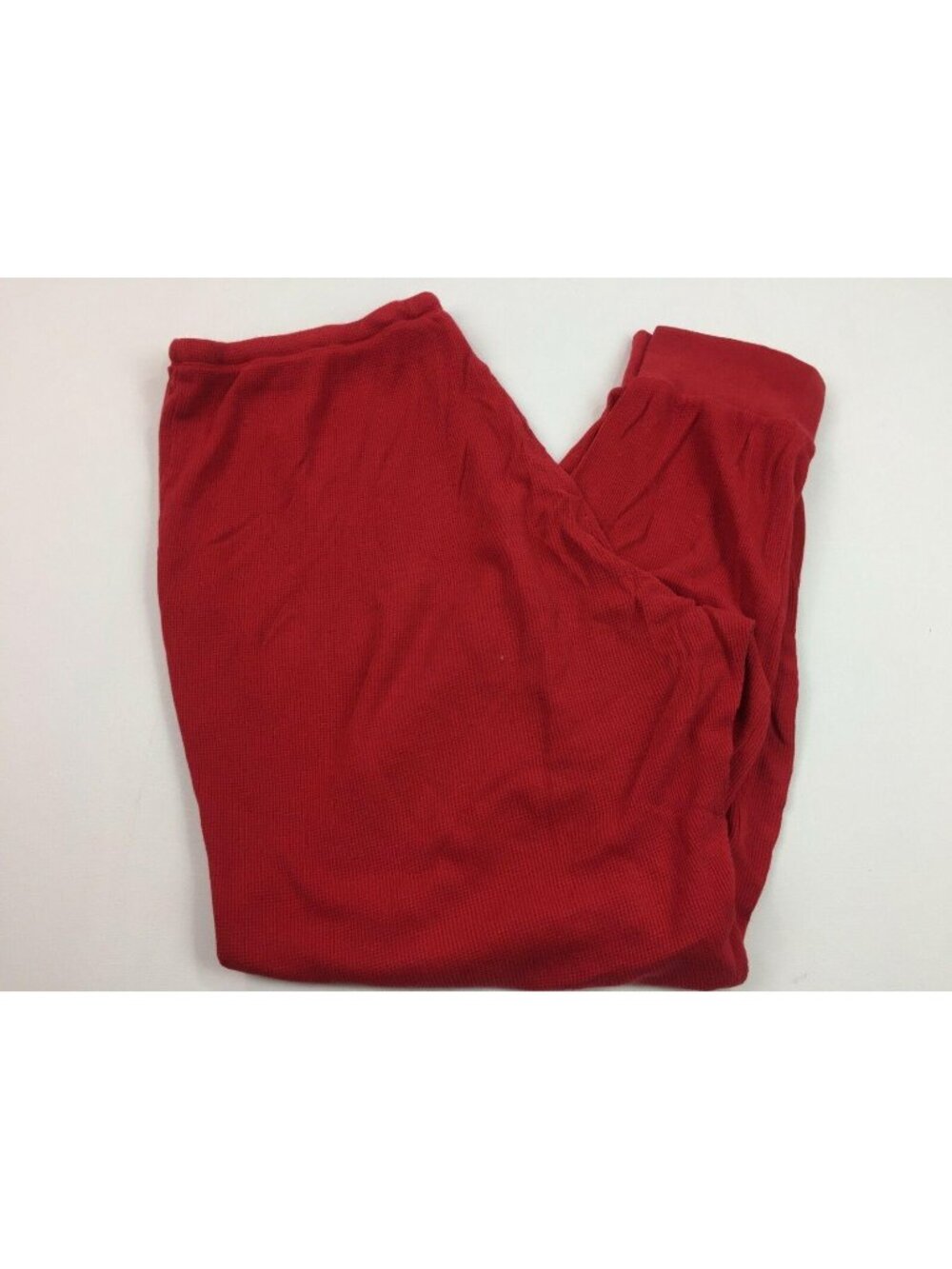Sleep Sense Women's Red Thermal Waffle PJs Pants Pajama Drawstring Size Large